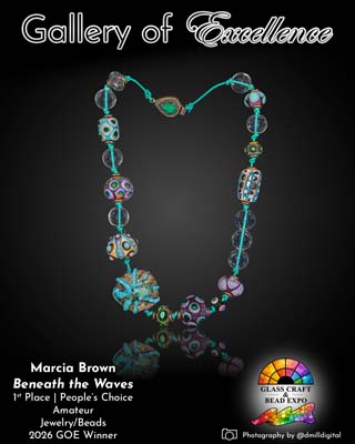 1st Place & People's Choice | Amateur | Jewelry/Beads | Marcia Brown - Beneath the Waves