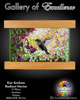 3rd Place | Amateur | Mosaic | Kim Graham - Radiant Nectar