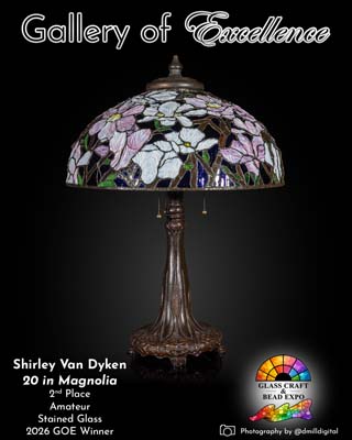 2nd Place | Amateur | Stained Glass | Shirley Van Dyken - 20 in Magnolia