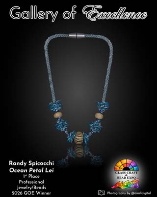 1st Place | Professional | Jewelry/Beads | Randy Spicocchi - Ocean Petal Lei