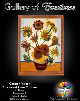 1st Place | Professional | Mixed Media | Carmen Visser - To Vincent Love Carmen