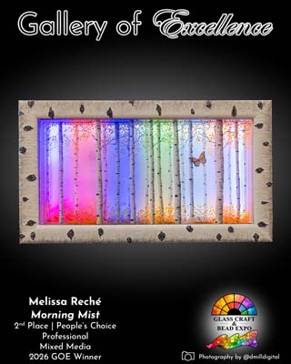 2nd Place & People's Choice | Professional | Mixed Media | Melissa Reché - Morning Mist