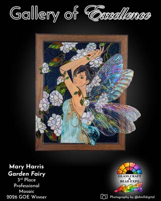 3rd Place | Professional | Mosaic | Mary Harris - Garden Fairy