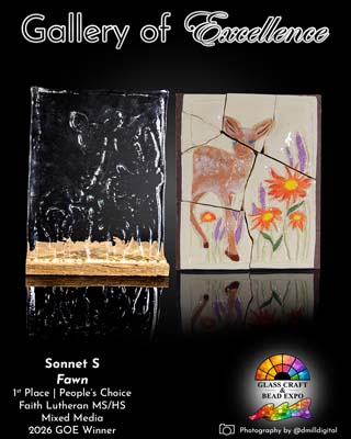 1st Place & People's Choice | Faith Lutheran MS/HS | Mixed Media | Sonnet S - Fawn