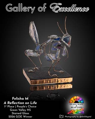 1st Place & People's Choice | Green Valley HS | Stained Glass | Felisha M - A Reflection on Life