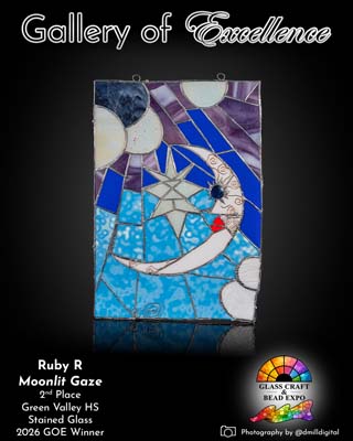 2nd Place | Green Valley HS | Stained Glass | Ruby R - Moonlit Gaze