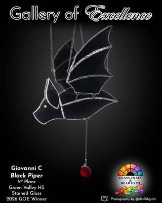 3rd Place | Green Valley HS | Stained Glass | Giovanni C - Black Piper